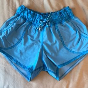 Lululemon Blue Drawstring Shorts